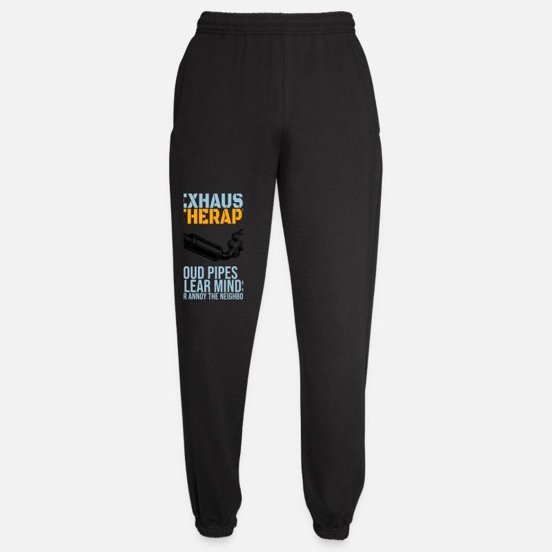 Exhaust Therapy – Loud Pipes Biker - Unisex Joggers - black