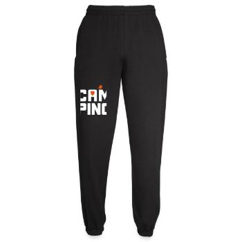 Camping Vogel Camper Nature Fan Holiday Spring - Unisex Joggers - black - Front - AI Model Female 172 light (172cm)