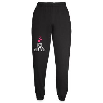 Azadi Iran Love - Unisex Joggers - black - Front - AI Model Female 172 light (172cm)