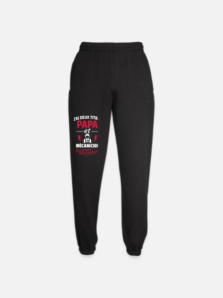 Idea per un regalo di Natale per la Festa del Papà per papà e meccanico - Pantaloni sportivi unisex - nero
