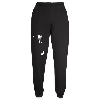Yilmaz Güney Schwarzweiß-Silhouette - Unisex Jogginghose - Schwarz - Vorne - AI Model Female 172 light (172cm)