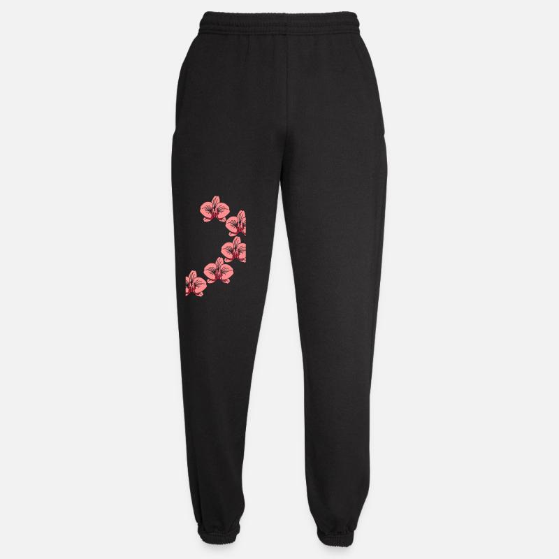 Orchideen - Unisex Jogginghose - Schwarz