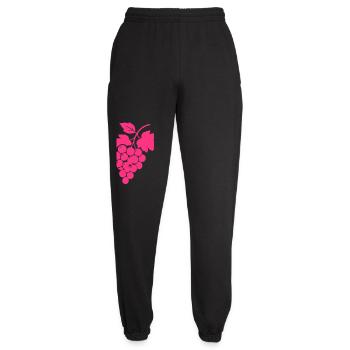 Purpurne Trauben Silhouette - Unisex Jogginghose - Schwarz - Vorne - AI Model Female 172 light (172cm)