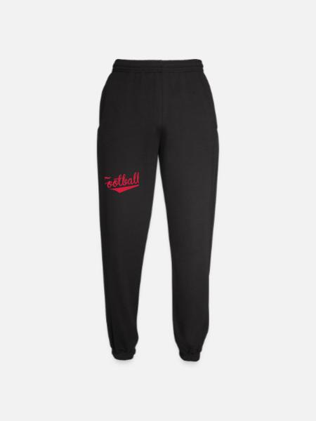 Red Retro Football: Show Off Your Power - Unisex Joggers - black