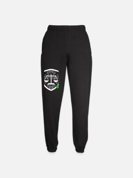 Cyber Security Schild Waage Tech Vektor - Unisex Jogginghose - Schwarz