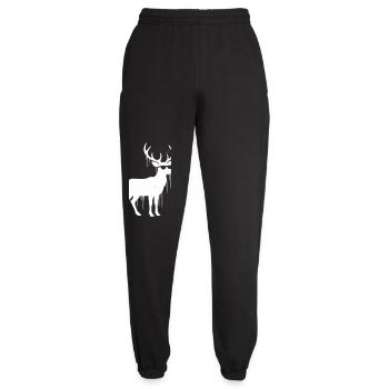 Vecteur de Noël Graffiti de Renne - Pantalon de jogging unisexe - noir - Devant - AI Model Female 172 light (172cm)