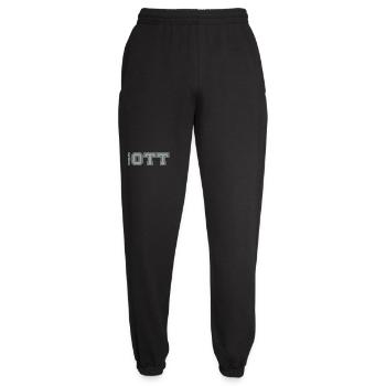 Gotti College Schriftzug - Unisex Jogginghose - Schwarz - Vorne - AI Model Female 172 light (172cm)