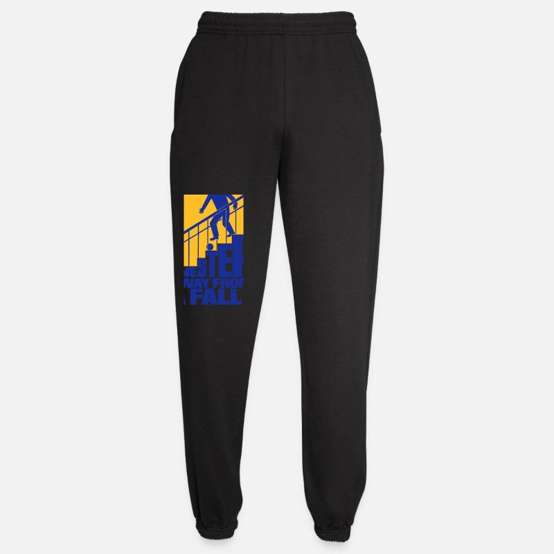 Nur einen Schritt vom Sturz entfernt - Unisex Jogginghose - Schwarz