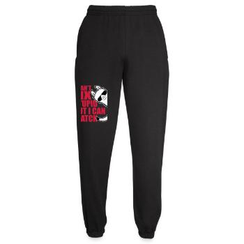 I Can't Fix Stupid But I Can Watch Sarkasmus Lama - Unisex Jogginghose - Schwarz - Vorne - AI Model Female 172 light (172cm)