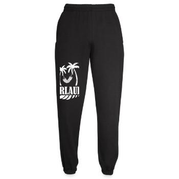 Palmenurlaub Hängematte Design - Unisex Jogginghose - Schwarz - Vorne - AI Model Female 172 light (172cm)