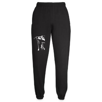 Italienisches Windspiel Kopf "Black Edition" - Unisex Jogginghose - Schwarz - Vorne - AI Model Female 172 light (172cm)