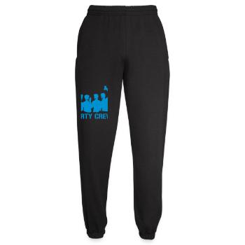 Party Crew Silhouette - Unisex Jogginghose - Schwarz - Vorne - AI Model Female 172 light (172cm)