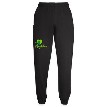 Ich liebe Magdeburg - Schriftzug - Unisex Jogginghose - Schwarz - Vorne - AI Model Female 172 light (172cm)
