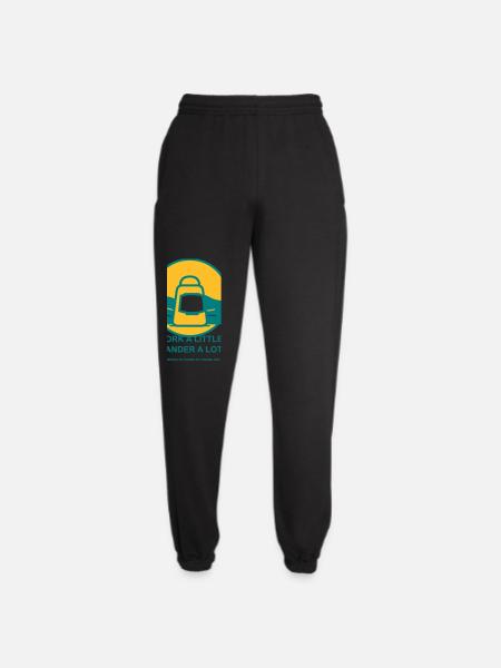 Weniger Arbeit, Mehr Reisen - Unisex Jogginghose - Schwarz