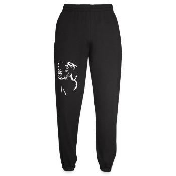 Magyar Vizsla Kopf "Black Edition" - Unisex Jogginghose - Schwarz - Vorne - AI Model Female 172 light (172cm)