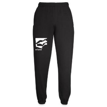 Sauerland Silhouette Landscape Highway Sign - Unisex Joggers - black - Front - AI Model Female 172 light (172cm)