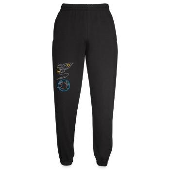 Vergesst nicht, aufzuladen (für helle Hintergründe) - Unisex Jogginghose - Schwarz - Vorne - AI Model Female 172 light (172cm)