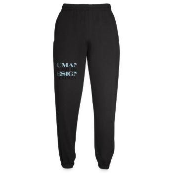 HUMAN DESIGN Experiment leben - Unisex Jogginghose - Schwarz - Vorne - AI Model Female 172 light (172cm)