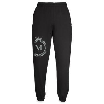 M_wappen- - Unisex Jogginghose - Schwarz - Vorne - AI Model Female 172 light (172cm)