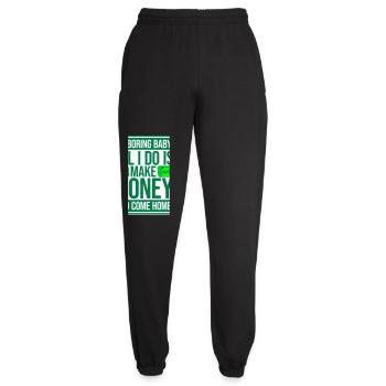 I'm Boring Baby All I Do Is Make Money Come Home - Unisex Jogginghose - Schwarz - Vorne - AI Model Female 172 light (172cm)