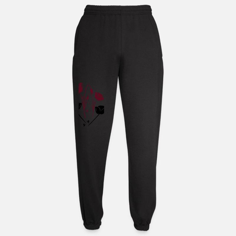 Tulpen mit Ameisen - Unisex Jogginghose - Schwarz