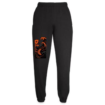 Japan Fish - Unisex Joggers - black - Front - AI Model Female 172 light (172cm)