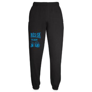 Après-Ski Team (Bier Apres Ski Konkav / Blue) - Unisex Jogginghose - Schwarz - Vorne - AI Model Female 172 light (172cm)