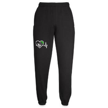 Cœur Kitesurf – Leidenschaftsglisse - Unisex Jogginghose - Schwarz - Vorne - AI Model Female 172 light (172cm)