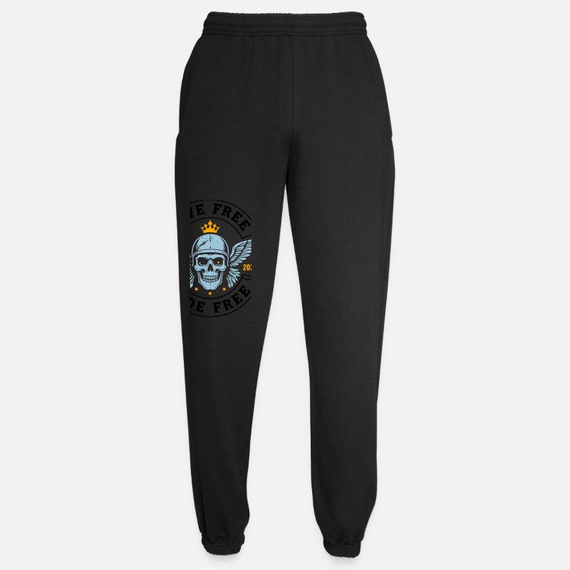 Vie gratuite gratuite – Skull Biker - Pantalon de jogging unisexe - noir