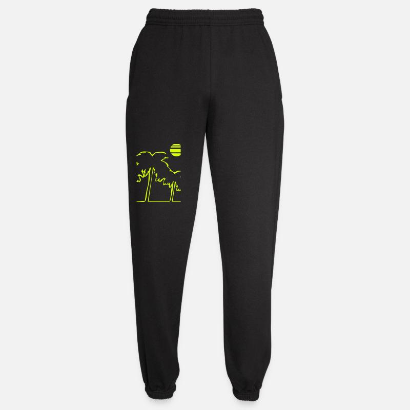 Palm Trees Beach Island - Unisex Joggers - black