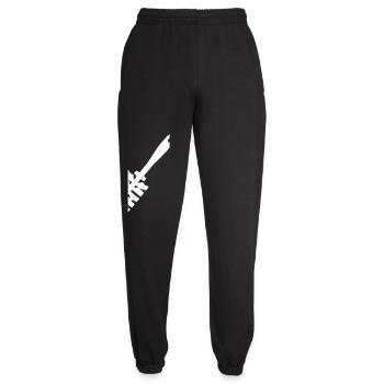 Icône de brosse de toilettes Vecteur de nettoyage des toilettes - Pantalon de jogging unisexe - noir - Devant - AI Model Female 172 light (172cm)