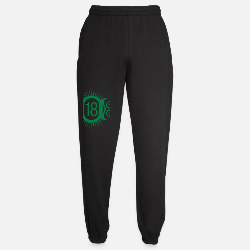 18 Number - Unisex Joggers - black