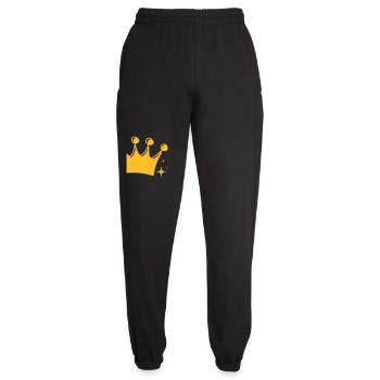Crown - Unisex Joggers - black - Front - AI Model Female 172 light (172cm)