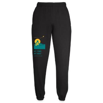 Meine Zeit Mein Weg - Unisex Jogginghose - Schwarz - Vorne - AI Model Female 172 light (172cm)