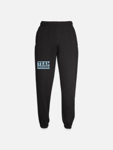Team Member Typography Badge - Unisex Joggers - black