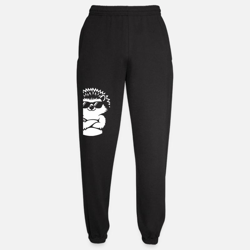 Cool hedgehog with sunglasses - Unisex Joggers - black