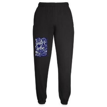 Winter Liebe Herz Winterlich - Unisex Jogginghose - Schwarz - Vorne - AI Model Female 172 light (172cm)
