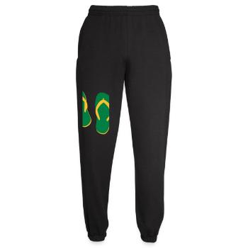 Tongs d’été – Ambiance plage et vacances - Pantalon de jogging unisexe - noir - Devant - AI Model Female 172 light (172cm)