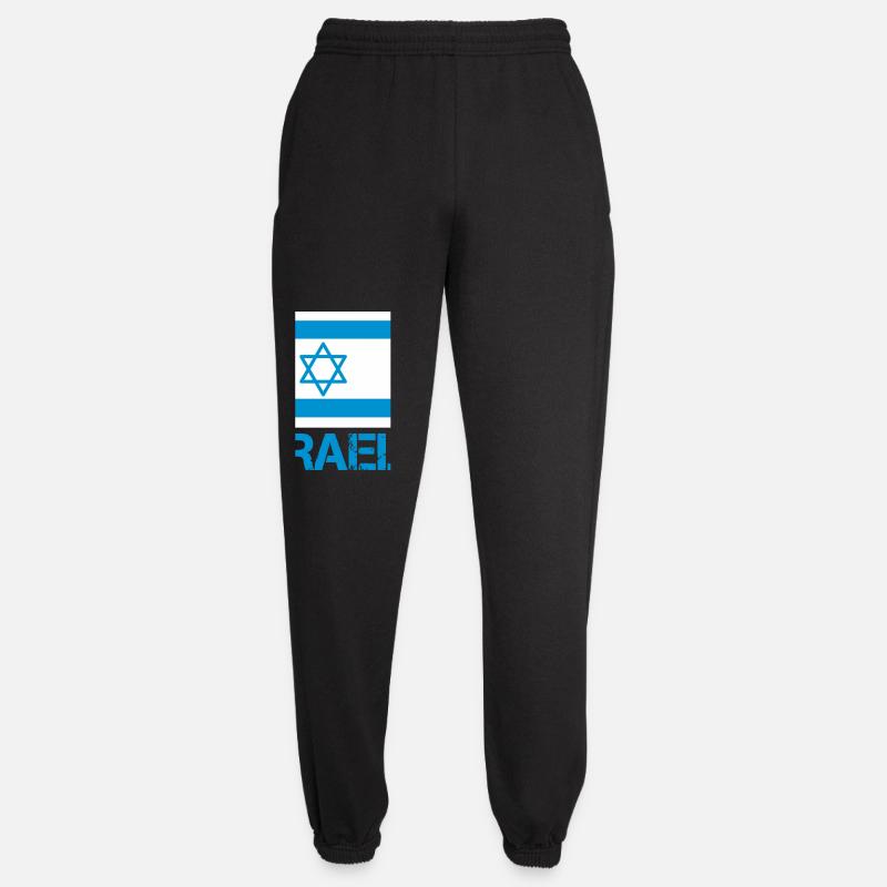 Flagge Israels mit Davidstern - Unisex Jogginghose - Schwarz