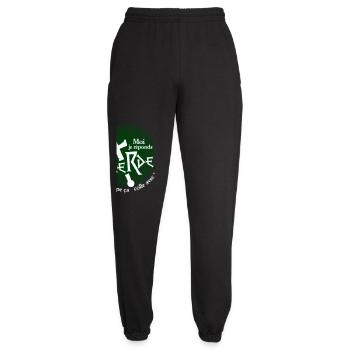 Moi je réponds merde, ça colle avec tout ! humour - Pantalon de jogging unisexe - noir - Devant - AI Model Female 172 light (172cm)