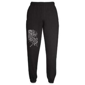 Rauhnächte Pferd reitet durch die Winternacht - Unisex Jogginghose - Schwarz - Vorne - AI Model Female 172 light (172cm)
