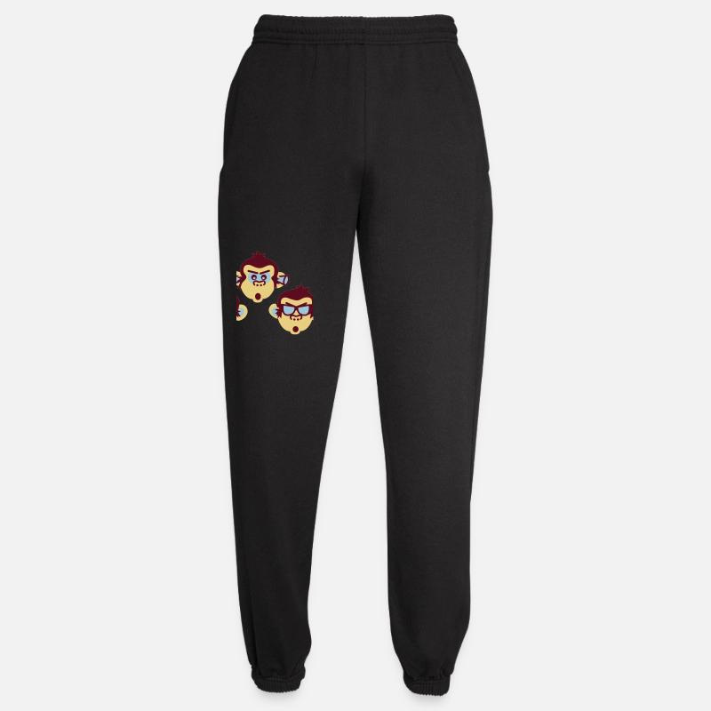 three wise monkeys - Unisex Joggers - black