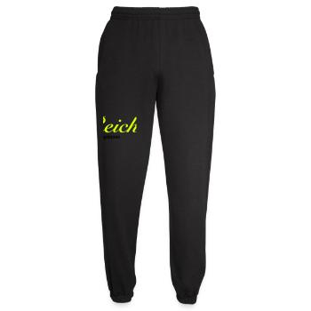 Reich geboren | vermögend | reich | Geburt | - Unisex Joggers - black - Front - AI Model Female 172 light (172cm)