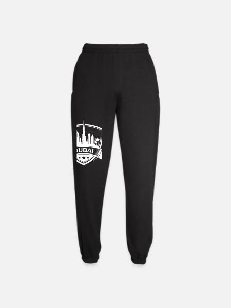 Dubai Skyline Badge Sign - Unisex Joggers - black
