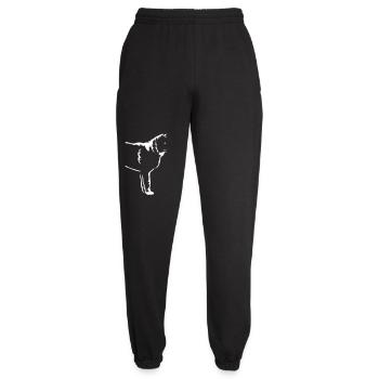 Akita américain « Black Edition » - Pantalon de jogging unisexe - noir - Devant - AI Model Female 172 light (172cm)