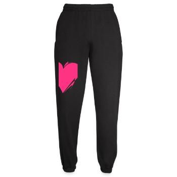 Herz ❤️ - Unisex Jogginghose - Schwarz - Vorne - AI Model Female 172 light (172cm)