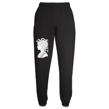 Medusa Kopf mit Schlangen - Unisex Jogginghose - Schwarz - Vorne - AI Model Female 172 light (172cm)