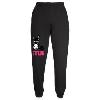 Hartnäckig - Unisex Jogginghose - Schwarz - Vorne - AI Model Female 172 light (172cm)