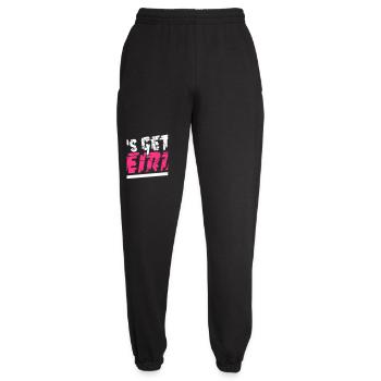 Let's Get Weird Funny Party Saying for Celebrations - Unisex Joggers - black - Front - AI Model Female 172 light (172cm)