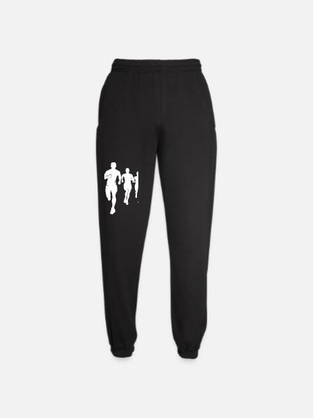 Marathon Runners Team Silhouette Marathon - Unisex Joggers - black